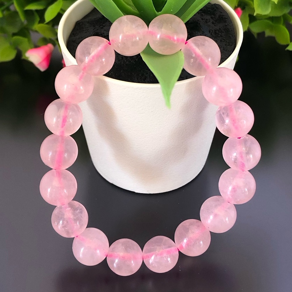 Elegant Pink Beaded Bracelet